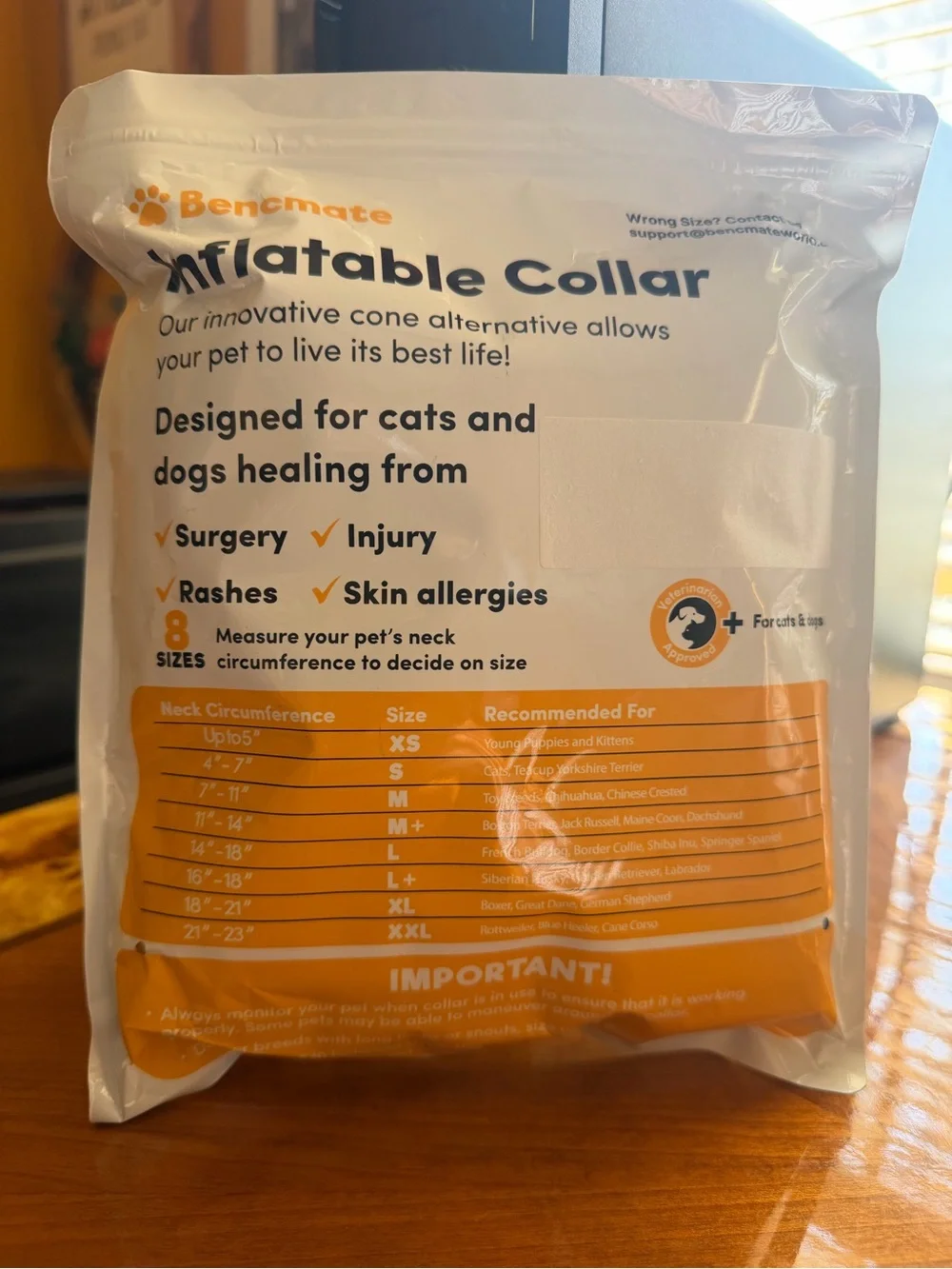 N/A inflatable collar